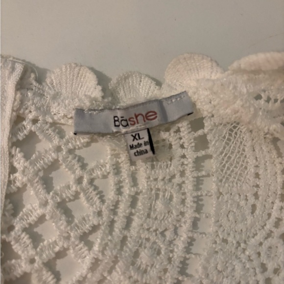 Bashe White Cream Embellished Blouse with Mandarin Collar - Picture 3 of 5